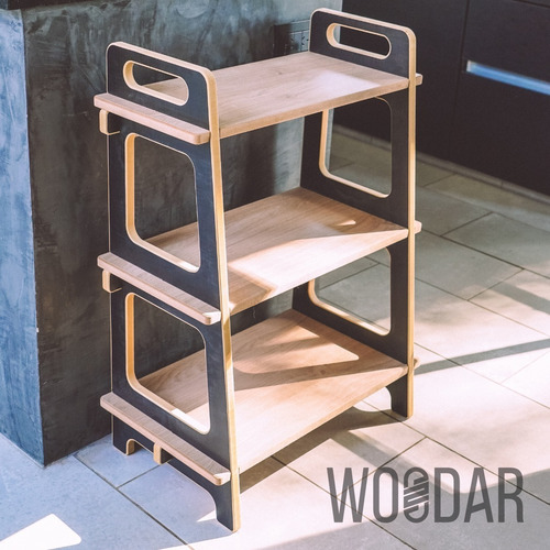 Imagen 9 de 10 de Organizador De Madera 82x60x35 + Mesa 45 Cm - Envío Gratis