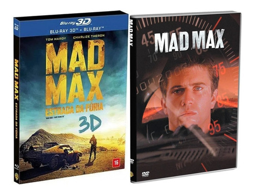 Blu-ray 2d + 3d Mad Max Estrada Da Fúria + Dvd Mad Max