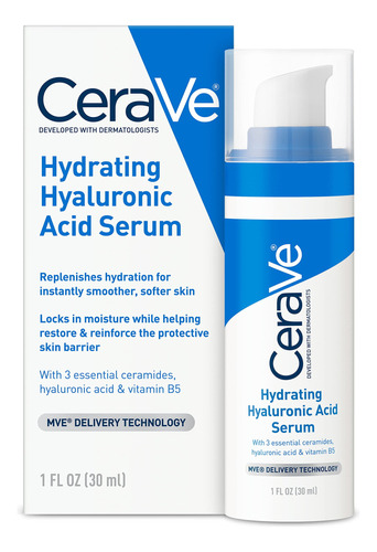 Cerave Hyaluronic Acid Serum For Face With Vitamin B5 And Ce