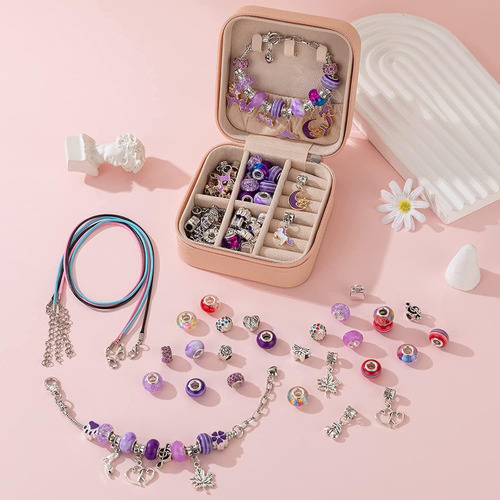 Kit Para Hacer Pulseras Infantiles Con Cuentas Diy