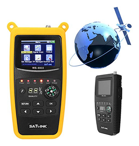 Ws-6933 Dvb-s2 Fta C&ku Band Digital Satellite Meter Fi...