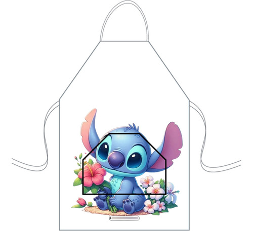 Delantal Cocina Mediano Para Niños Mini Chef Personalizado Stich 16 Personalizado