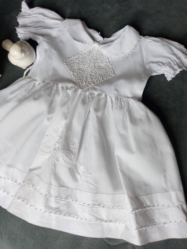 Imagem 1 de 7 de Vestido Branco De Bebe