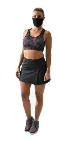 Pollera Short Deportiva  De Mujer