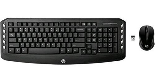 Hp Teclado Mouse Escritorio Clasico Inalambrico Negro