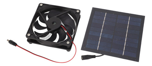 Kit De Ventilador De Panel Solar Portátil Con Alimentación D