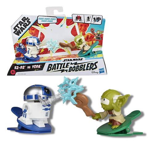 Star Wars Mini Figuras Clipaveis - R2 D2 Vs Yoda - Hasbro