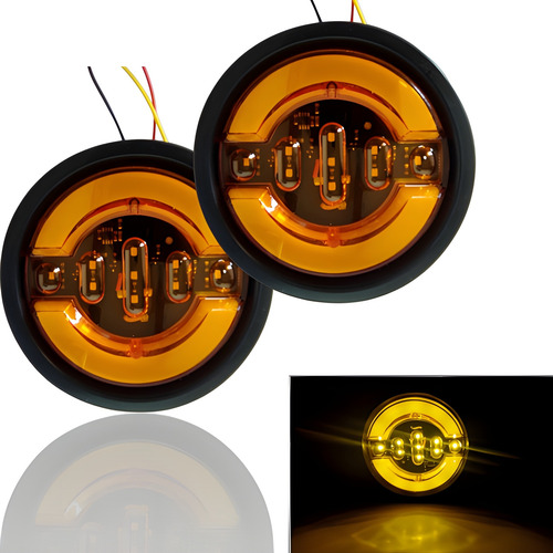 X6 Luz Led Trasera 12/24v Auto Camión Blanco Ámbar Rojo