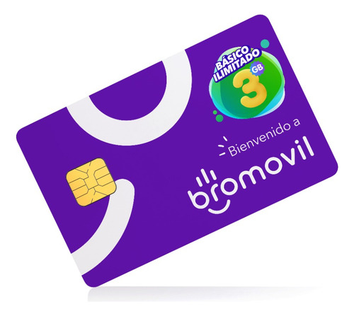 Sim Bromovil + 3gb + Redes Sociales Ilimitadas + 30 Días