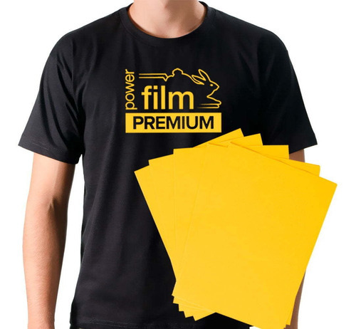 Power Film Premium - Amarelo - A3 - 10 Folhas