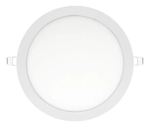Plafon Led Embutir 18w 2700k Redondo Branco Quente - Elgin