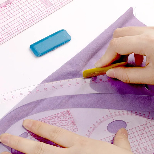 Juego De Reglas De Costura Curvas De Plástico Flexible De 11