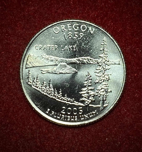 Moneda 1/4 De Dólar Estados Unidos 2005 D Km 372 Oregón