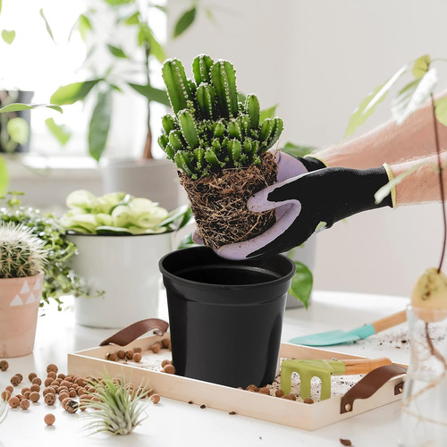 100 Piezas Macetas De Plástico Para Vivero De Plantas Reutil