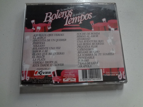 Cd Os Melhores Boleros De Todos Os Tempos (Usado)