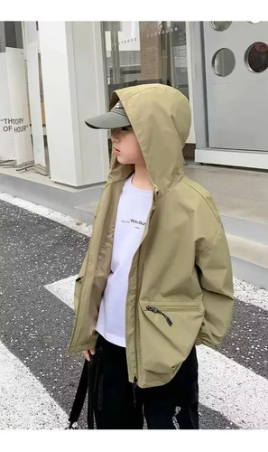 Chaqueta Casual Con Capucha Para Niños, Ropa De Abrigo Para