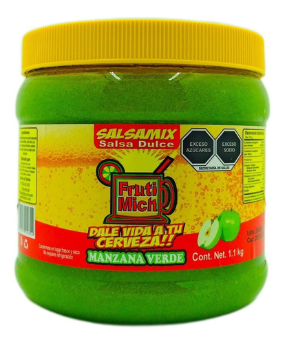 Pulpa Salsa Escarchar Michelada Frutimich 1.1k Manzana Verde