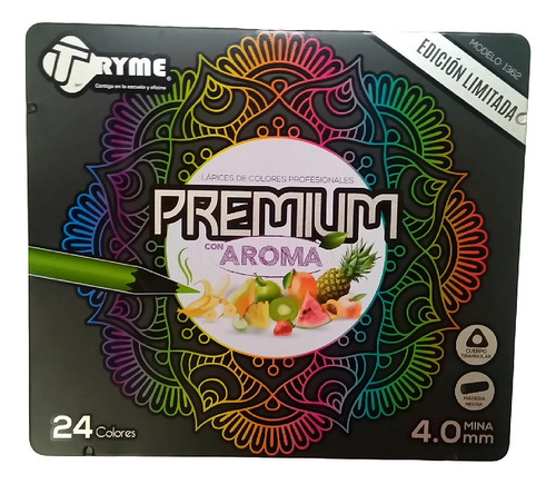 Tryme 24 Lapices De Colores Profesionales Con Aroma Dibujo