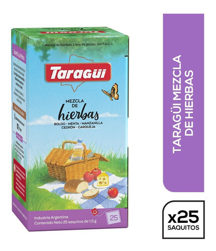 Imagen 1 de 1 de Taragüi Silvestre Mezcla De Hierbas Digestivas