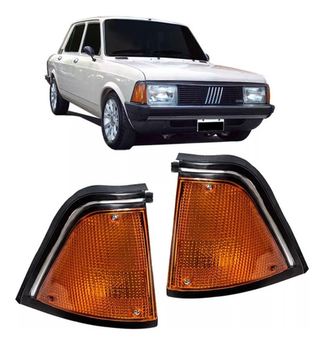 Juego X2 Faro Giro Delantero Fiat 128 Super Europa Ambar