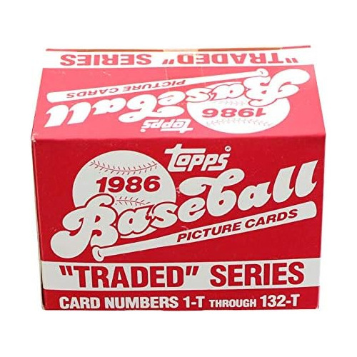 Mlb 1986 Topps Baseball Traded Series  Conjunto De 132 ...