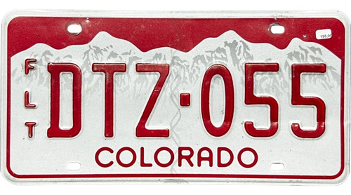 Colorado Original Placa Metálica Carro Usa Eua Americana