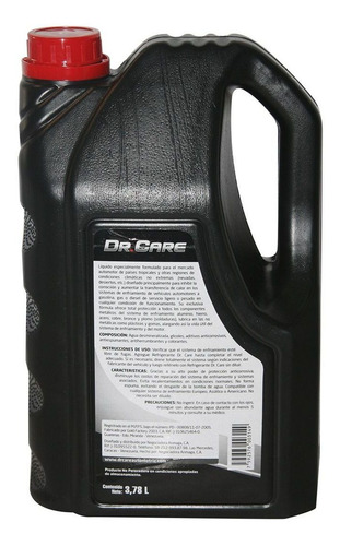 Imagen 2 de 6 de Refrigerante Rojo Dr. Care, 1 Gal