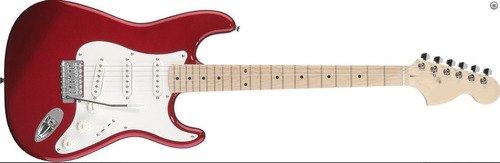 Guitarra Leonard 3/4 Stratocaster Para Niños Color Rojo