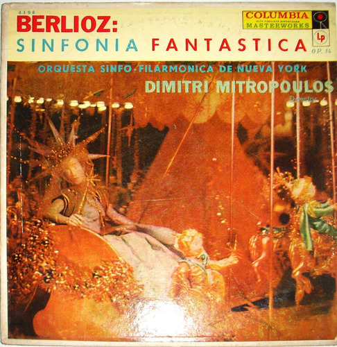 Berlioz Sinfonia Fantástica Orq N. York D Mitropoulos Vinilo