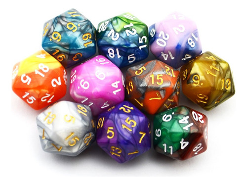Esperanza Desolada 10pack Dos Colores 20 Cara Dados D20 Dado
