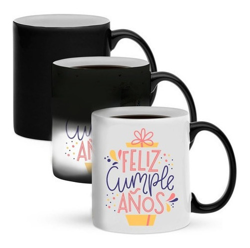 Imagen 4 de 4 de Taza Magica Con Diseño Cumpleaño Celebrar Ocasión