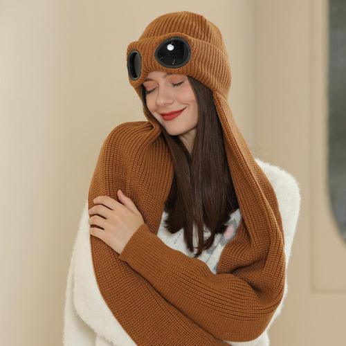 Bufanda De Gorro De Punto Cálido De Invierno Gorro De Bufand
