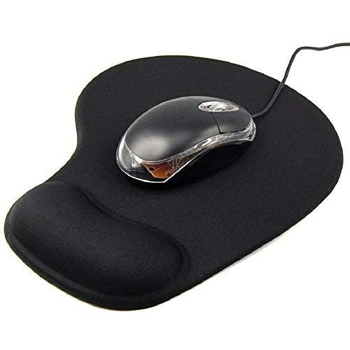 Mouse Pad Con Almohadilla Color Negro Logilily Mod. 1108