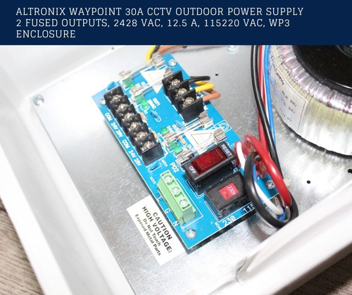 Fuente De Poder Cctv Para Exteriores Waypoint Altronix 30a