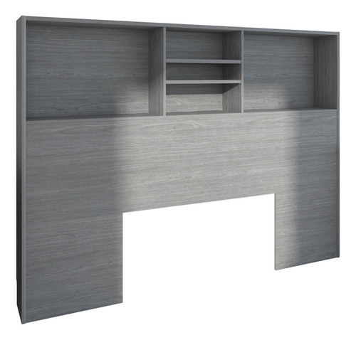 Librero Cabecera Organizador Queen Playcon 163x20x 121x Cm Gris Oscuro