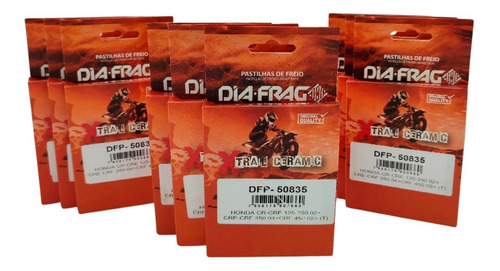 Atacado 9 Pastilha Traseira Crf250 Crf450 Crf250f Sinterizad