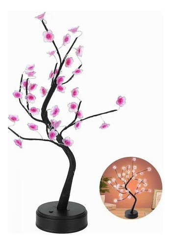 Sl Lámpara De Árbol De Bonsái Con 36 Decoraciones Led Dm