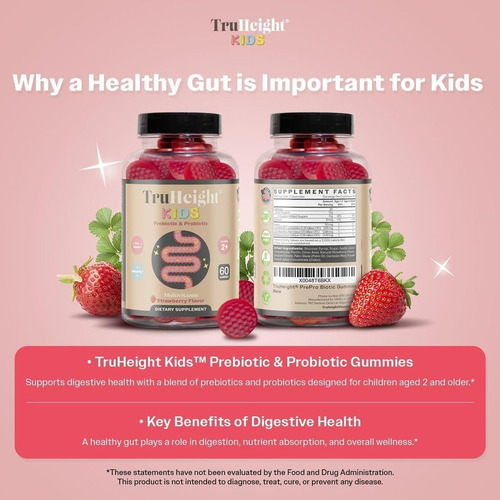 Truheight Gominolas Probioticas Prebioticas Niños 60gomitas