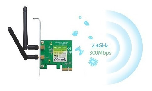 Imagen 3 de 3 de Placa De Red Wifi Pci-x Tp-link Tl-wn881nd 881nd 300 Mbps