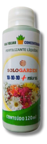 Npk 101010 Fertilizante Líquido Sologarden 120ml