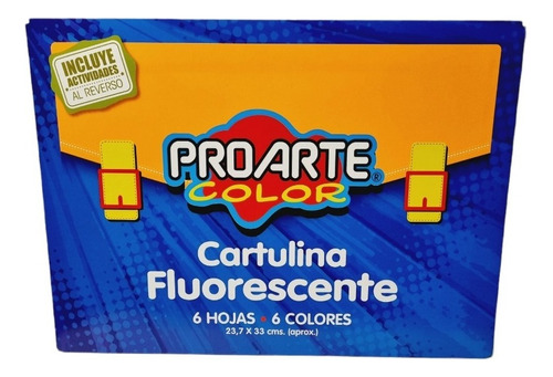 Carpeta De Cartulina Fluorecente Proarte