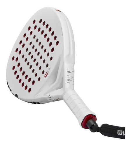 Paleta Padel Bela Lt Wilson Carbon Belasteguin Paddle Color Blanco