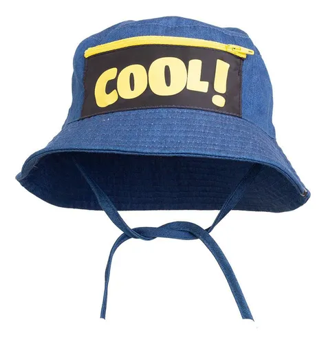 Gorro Con Bolsillo Y Cierre Denim Pillin
