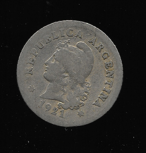 Ltc683. Moneda Nacional De 10 Centavos De 1921.