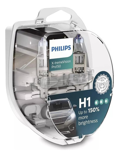2 Lamparas Focos H1 Philips Xtreme Vision Pro 150 12v 55w