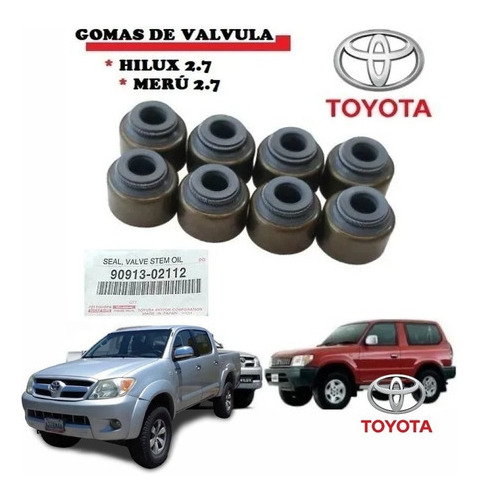 Sello O Goma De Valvulas Toyota Hilux 2.7l 06-08