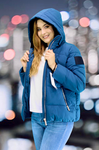 Chamarra Calvin Klein Mod. Cjbj6575 Con Gorro