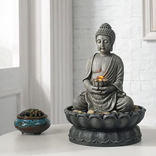 Fuente De Agua De Mesa Con Buda Sentado Para Decoración De