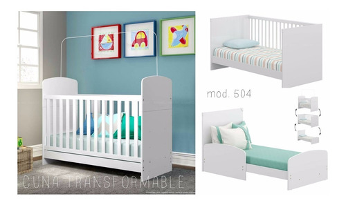 Cuna Transformable Camita Bebe Mod 504 Mvd Kids