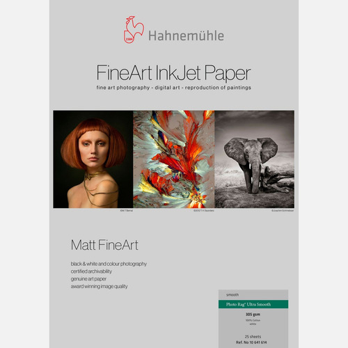 Papel Hahnemühle 10641615 Photo Rag® Ultra Smooth 25hojas A4 Color Blanco